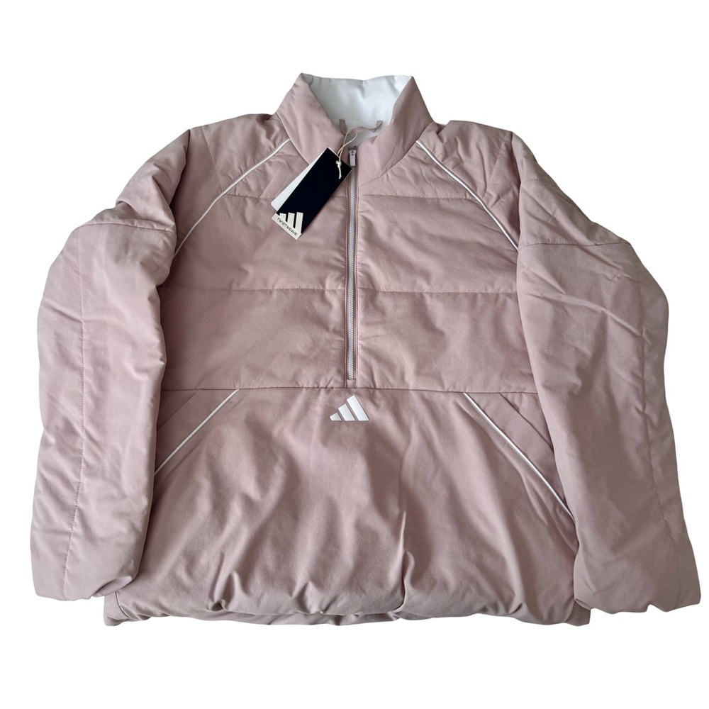 NWT Adidas BEYOND THE COURSE Twistweave Quarter Zip Jacket
